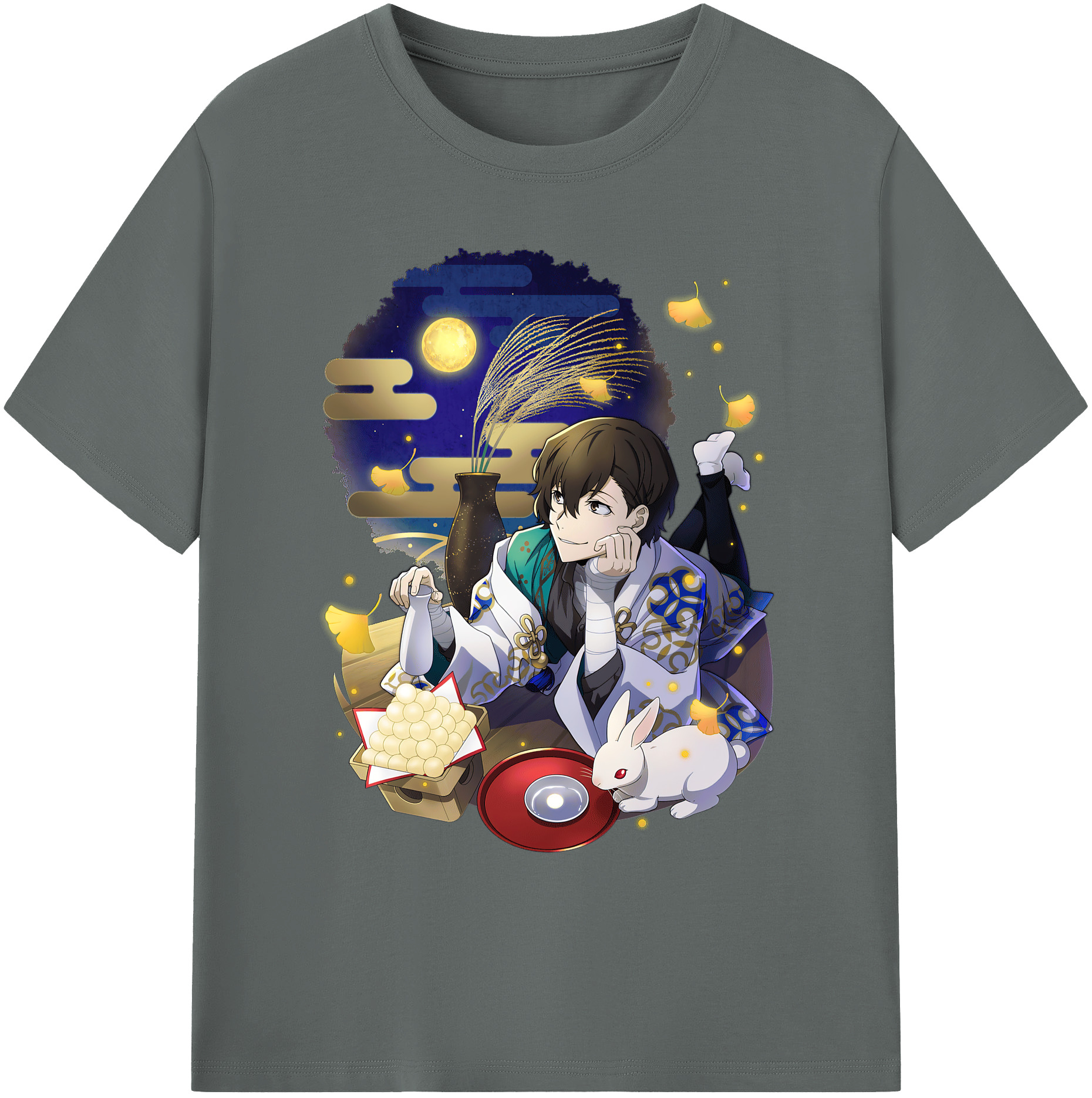 （画像用） 文豪ストレイドッグス Bungo Stray Dogs 綿100％ メンズ半袖Tシャツ｜肌触りやわらか＆通気性